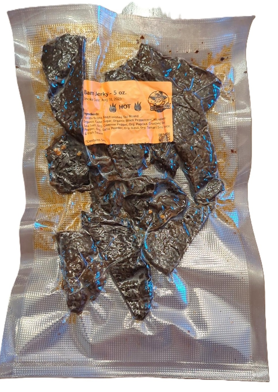 5 oz Sack Barn Jerky - Hot - Add Shipping at checkout